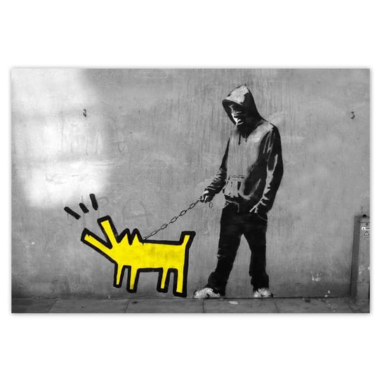 Fototapeta 152x104 Żółty piesek Banksy ZeSmakiem