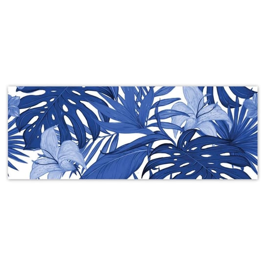 Fototapeta 250x93 Classic Blue Monstera ZeSmakiem