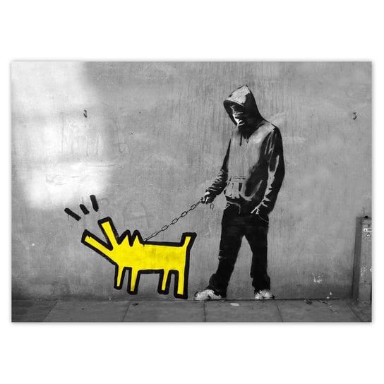 Fototapeta 254x184 Żółty piesek Banksy ZeSmakiem