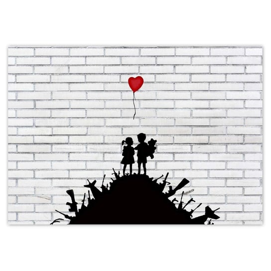 Fototapeta 312x219 Banksy Góra broni Balon ZeSmakiem