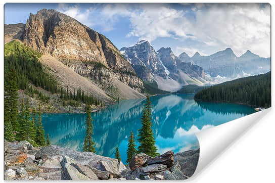 Fototapeta 3D Góry Jezioro Natura Jadalnia 400cm x 280cm Muralo