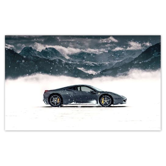 Fototapeta 520x318 Ferrari w zimowej aurze ZeSmakiem