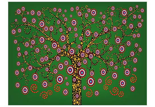 Fototapeta, abstrakcja: drzewo (zielony), 350X270 DecoNest
