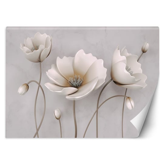 Fototapeta, Abstrakcyjne kwiaty 3D - 100x70 Inna marka