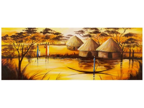 Fototapeta Afrykańska wioska, 2 elementy, 268x100 cm Oobrazy