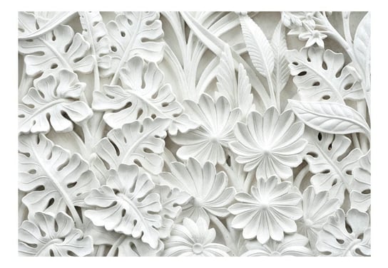 Fototapeta, Alabastrowy ogród z białymi kwiatami, 400x280 cm DecoNest
