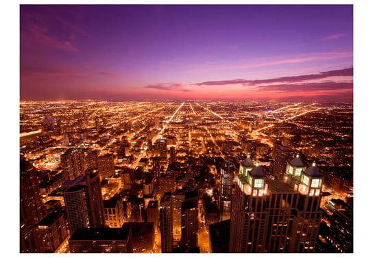 Fototapeta, Amerykańskie Chicago nocą, 200X154 DecoNest