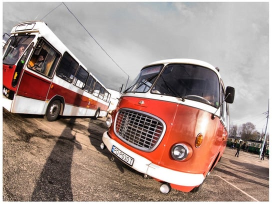 Fototapeta Autobus ogórek, 2 elementy, 200x150 cm Oobrazy