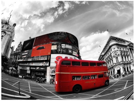 Fototapeta Autobus w Londynie, 2 elementy, 200x150 cm Oobrazy