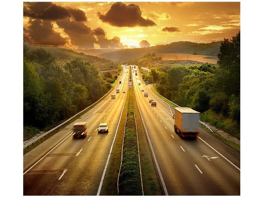 Fototapeta, Autostrada w słońcu, 6 elementów, 268x240 cm Oobrazy