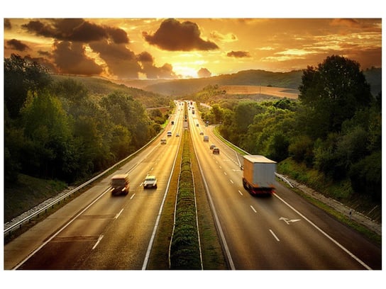 Fototapeta, Autostrada w słońcu, 8 elementów, 400x268 cm Oobrazy