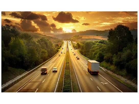 Fototapeta, Autostrada w słońcu, 9 elementów, 402x240 cm Oobrazy