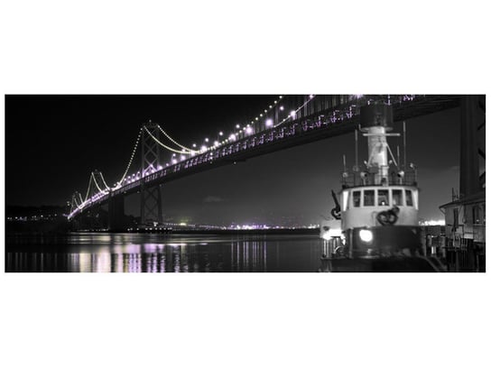 Fototapeta Barka pod Golden Gate, 2 elementy, 268x100 cm Oobrazy