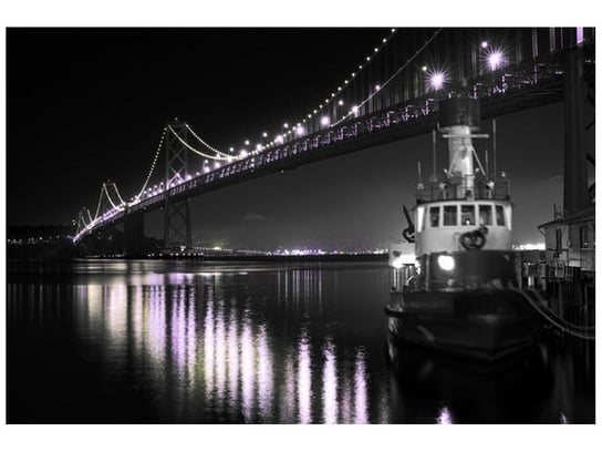 Fototapeta Barka pod Golden Gate, 200x135 cm Oobrazy
