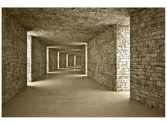 Fototapeta, Beżowy tunel, 1 element, 200x135 cm Oobrazy