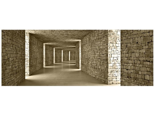Fototapeta Beżowy tunel, 2 elementy, 268x100 cm Oobrazy