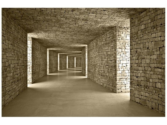 Fototapeta, Beżowy tunel, 8 elementów, 400x268 cm Oobrazy