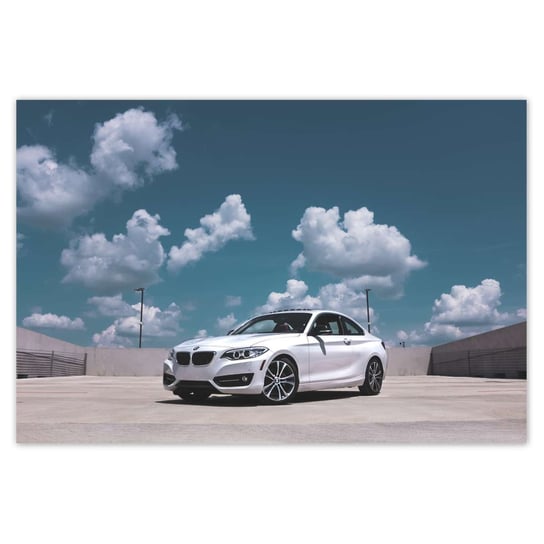 Fototapeta Białe BMW, 104x70cm ZeSmakiem