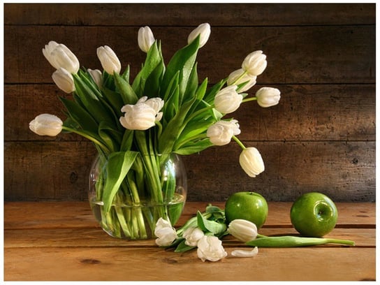 Fototapeta Białe tulipany, 2 elementy, 200x150 cm Oobrazy