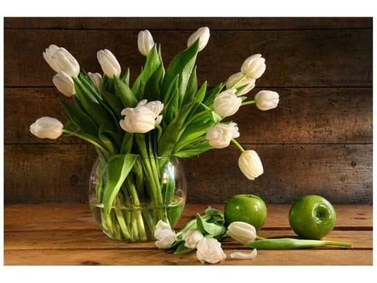 Fototapeta Białe tulipany, 200x135 cm Oobrazy