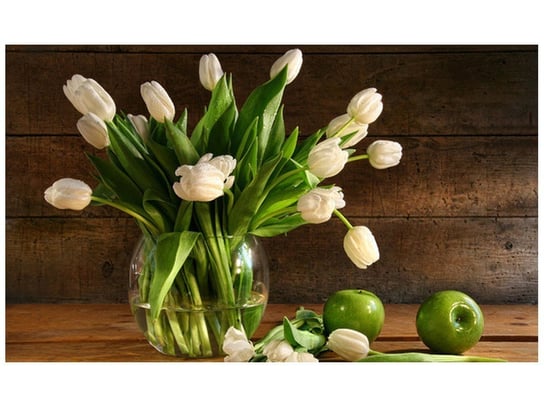 Fototapeta, Białe tulipany, 9 elementów, 402x240 cm Oobrazy