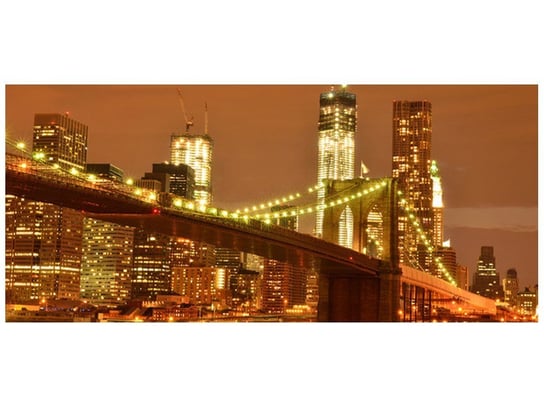 Fototapeta, Brooklyn Bridge i WTC, 12 elementów, 536x240 cm Oobrazy