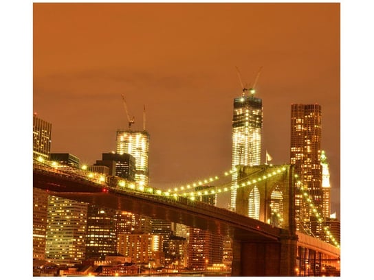 Fototapeta, Brooklyn Bridge i WTC, 6 elementów, 268x240 cm Oobrazy