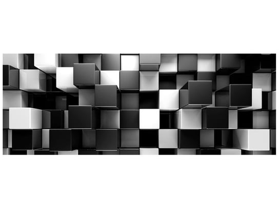 Fototapeta Czarne i białe bloki, 2 elementy, 268x100 cm Oobrazy
