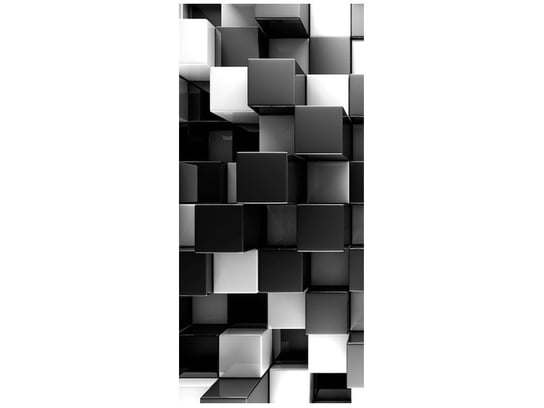 Fototapeta Czarne i białe bloki, 95x205 cm Oobrazy