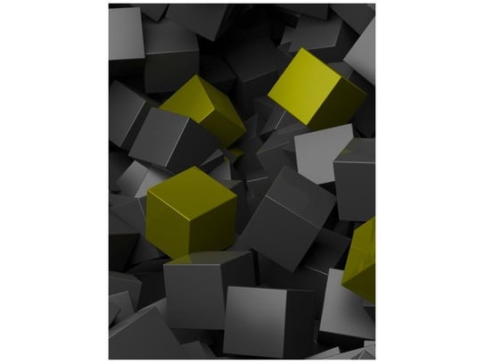 Fototapeta Czarno-oliwkowe kostki, 2 elementy, 150x200 cm Oobrazy