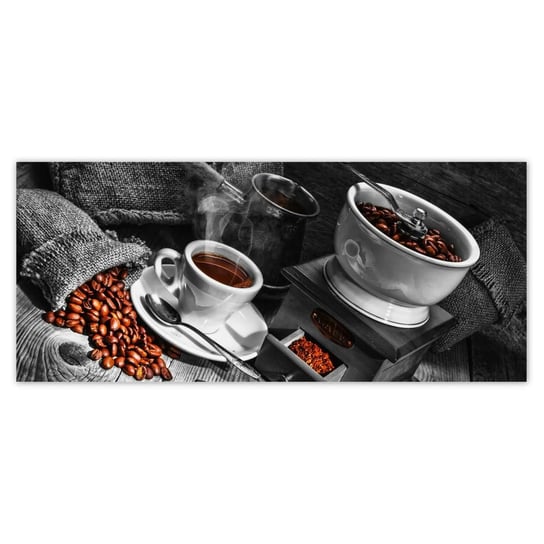 Fototapeta Czarnobiałe zdjęcie kawy, 211x91cm ZeSmakiem