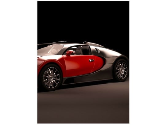 Fototapeta Czerwone Bugatti Veyron, 2 elementy, 150x200 cm Oobrazy