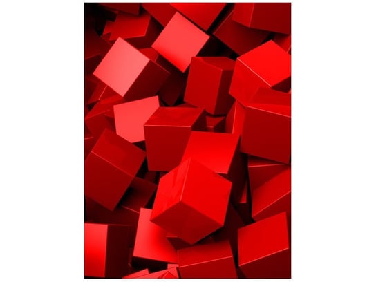 Fototapeta Czerwone kostki, 2 elementy, 150x200 cm Oobrazy