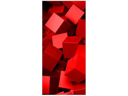 Fototapeta Czerwone kostki, 95x205 cm Oobrazy