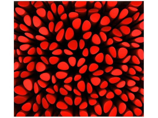 Fototapeta, Czerwone plamy 3d, 6 elementów, 268x240 cm Oobrazy