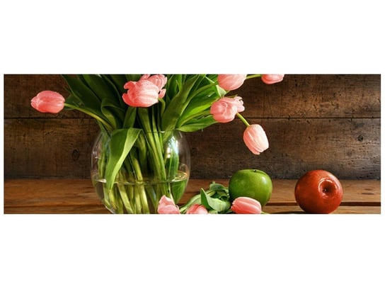 Fototapeta Czerwone tulipany, 2 elementy, 268x100 cm Oobrazy