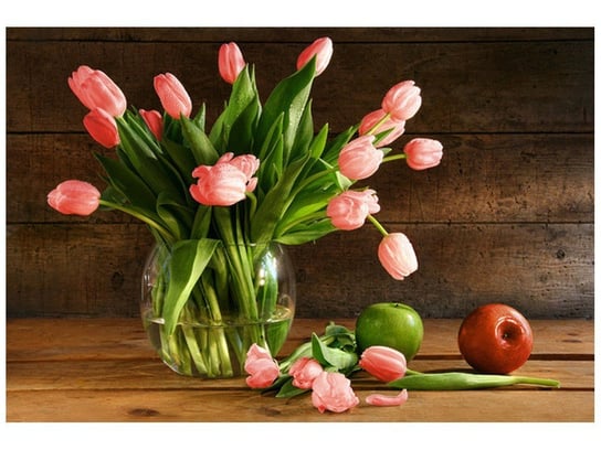 Fototapeta, Czerwone tulipany, 8 elementów, 368x248 cm Oobrazy