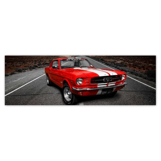 Fototapeta Czerwony Ford Mustang, 200x66cm ZeSmakiem