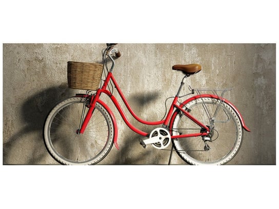 Fototapeta, Czerwony rower, 12 elementów, 536x240 cm Oobrazy