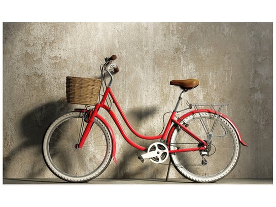 Fototapeta, Czerwony rower, 8 elementów, 412x248 cm Oobrazy