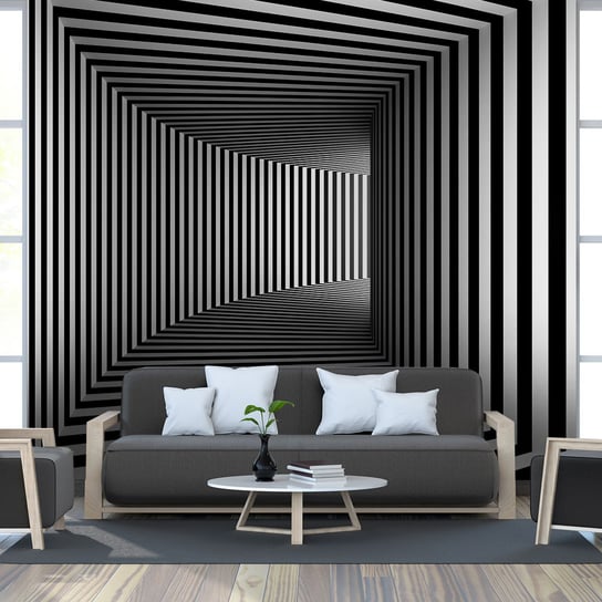 Fototapeta DEMURAL Czarno-biała iluzja FDB458-L 220x255 cm Demural