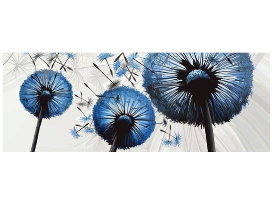 Fototapeta Dmuchawce w niebieskim kolorze, 2 elementy, 268x100 cm Oobrazy