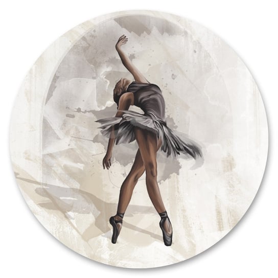 Fototapeta Do Biura Baletnica Malunek Koło Abstrakcja Taniec Akwarela 100Cm X 100Cm Muralo