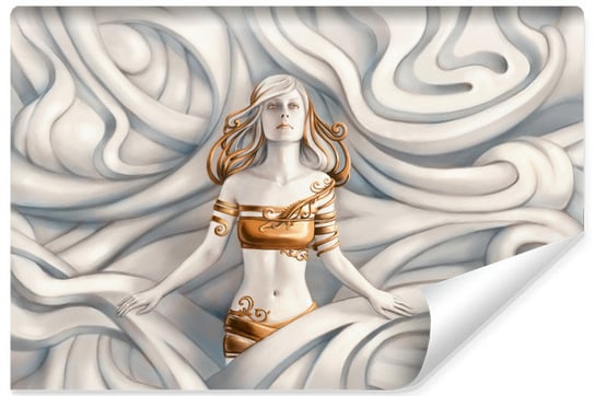 Fototapeta Do Salonu Grecka MEDUZA Kobieta Bogini Abstrakcja 3D 270cm x 180cm Muralo