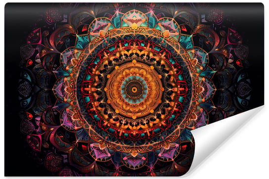 Fototapeta Do Salonu Kolorowa Mandala Ornamenty Abstrakcja 405cm x 270cm Muralo