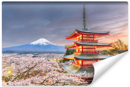 Fototapeta do salonu, MURALO, Japonia Pagoda Fuji 270x180 cm Muralo