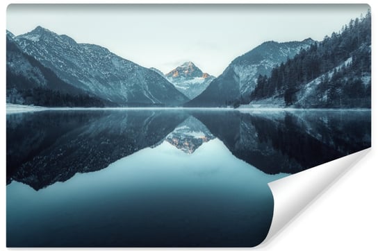 Fototapeta Do Sypialni PEJZAŻ Góry Włoskie Jezioro Natura Efekt 3D 135cm x 90cm Muralo