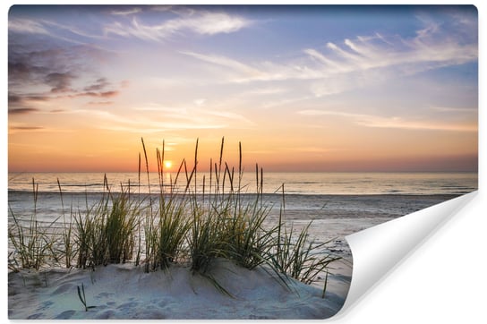 Fototapeta Do Sypialni Plaża MORZE Zachód Słońca Efekt 3D 90cm x 60cm Muralo