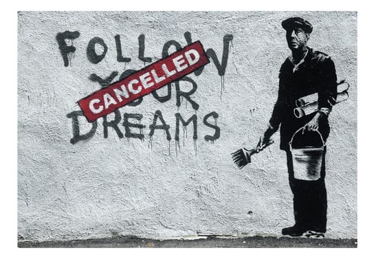 Fototapeta, Dreams Cancelled Banksy, 100x70 cm DecoNest