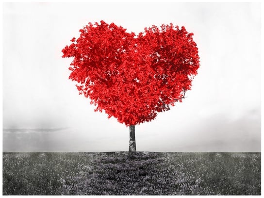 Fototapeta Drzewo miłości red, 2 elementy, 200x150 cm Oobrazy